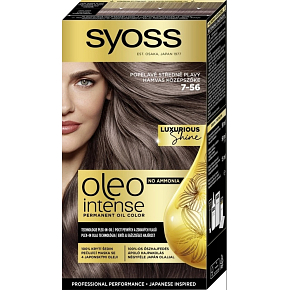 Syoss Oleo Intense Color farba na vlasy bez amoniaku 7-56 Popelavě stredne plavý