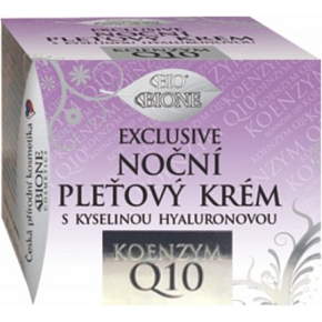 BIO BIONE EXCLUSIVE nočný pleťový krém s kyselinou hyaluronovou Q10, 51 ml