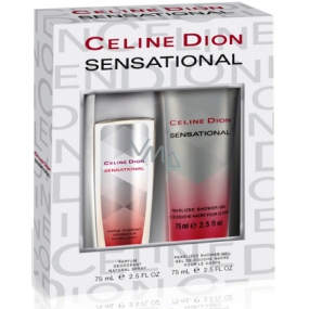 Celine Dion Sensational parfémovaný deodorant 75 ml + telové mlieko 75 ml, kozmetická sada