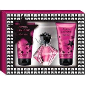 Avril Lavigne Black Star parfumovaná voda 15 ml + sprchový gél 50 ml + telové mlieko 50 ml, darčeková sada