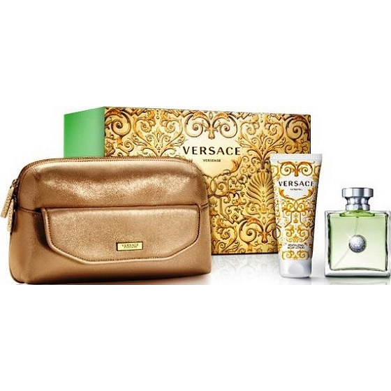 Versace Versense toaletná voda 100 ml + telové mlieko 100 ml + kabelka, darčeková sada pre ženy