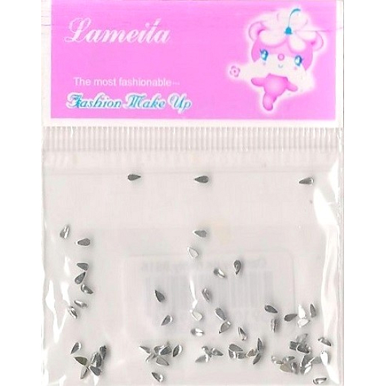 LaMeiLa Ozdoby na nechty kvapôčky strieborné 1 balenie