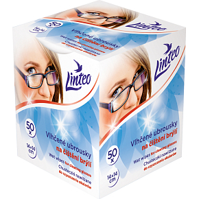 Linteo vlhčené utierky na okuliare, 50 ks