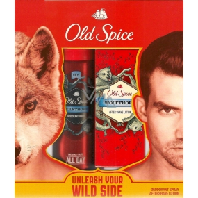 Old Spice Wolfthorn dezodorant sprej 125 ml + voda po holení 100 ml, kozmetická sada