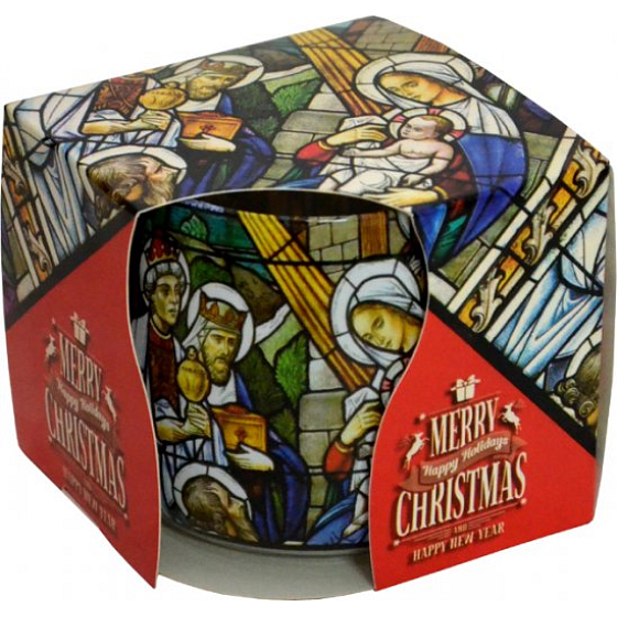 Admit Christmas Vitráž aromatická sviečka v skle 100 g