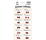 Arch Nálepky Domácej pálenky Čerešňovice 12 etikiet