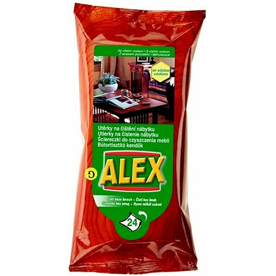 Alex Na čistenie dreveného nábytku utierky 24 kusov
