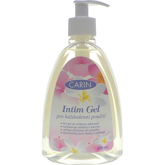 Carin Intim gel intímny gél s dávkovačom 500 ml