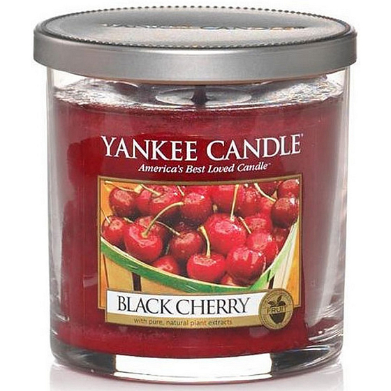 Yankee Candle Black Cherry - Zrelé čerešne vonná sviečka Décor malá 198 g
