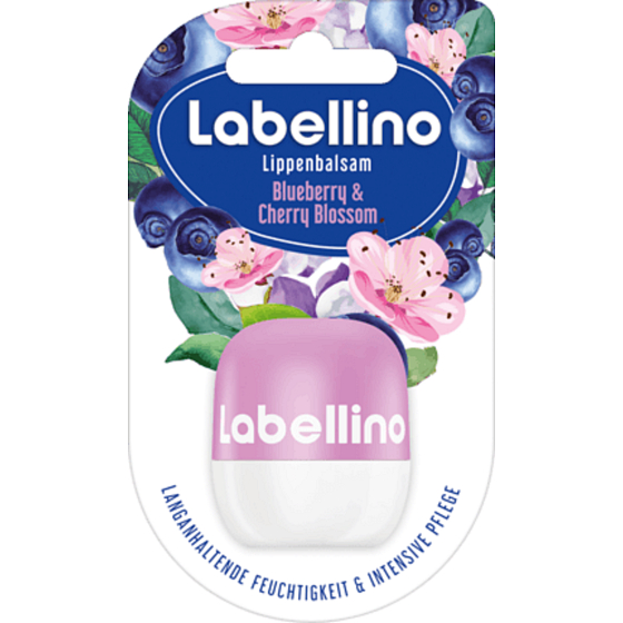 Labello Labellino Blueberry & Cherry Blossom ošetrujúce balzam na pery 7 g