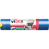 viGO pytle na odpad, zatahovacie, 12 µ, 50 × 60 cm, 35 l, 15 ks