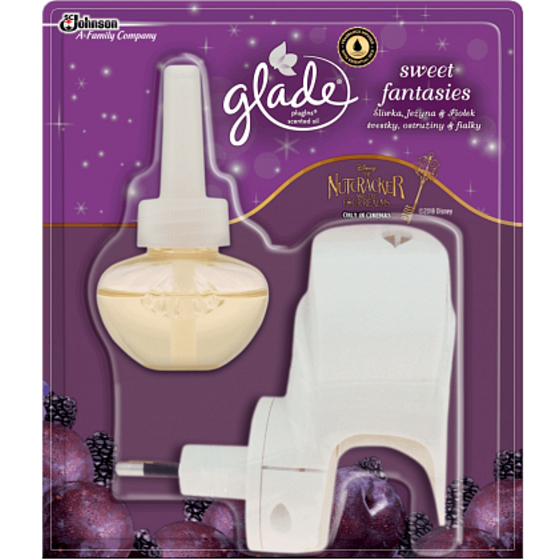 Glade Sweet Fantasies - Švestka a šťavnatá ostružina elektrický strojček s tekutou náplňou 20 ml