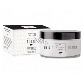 Scottish Fine Soaps Au Lait telové maslo pre všetky typy pokožky, v dóze 200 ml
