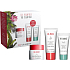 Clarins MyClarins Loyalty VP Re-Boost hydratačný krém 50 ml + Re-Move čistiaci gél 30 ml + Re-Charge relaxačný nočný maska 15 ml, kozmetická sada