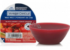Yankee Candle Black Cherry - Zrelé čerešne vonný vosk do aromalampy 22 g