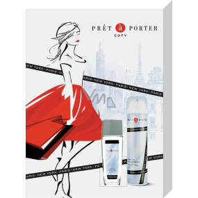 Pret a Porter Original parfumovaný dezodorant v skle 75 ml + dezodorant v spreji 200 ml, darčeková súprava pre ženy