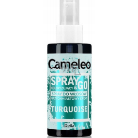 Delia Cosmetics Cameleo Spray & Go tónovacia pasta na vlasy Tyrkysová 150 ml