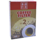 Alufix Kávový filter Kávové filtre 2 veľkosti 100 kusov