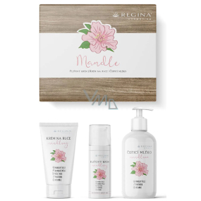 Regina Mandle krém na ruky 75 ml + pleťový krém 50 ml + čistiace mlieko 200 ml, darčeková sada