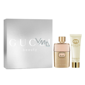 Gucci Guilty Pour Femme parfumovaná voda 50 ml + telové mlieko 50 ml, darčeková sada pre ženy