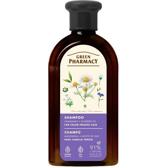 Green Pharmacy šampon pre farbené vlasy s harmančekom 350 ml