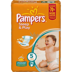 Pampers Sleep & Play Giantpack 5 Junior 11-25 kg plienkové nohavičky 74 kusov