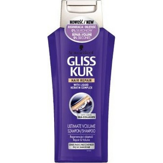 Gliss Kur Ultimate Volume Regenerácia a objem šampón na vlasy 400 ml