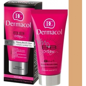 Dermacol Beauty Benefit Glow 8v1 skrášľujúci BB krém odtieň 02 Natural 50 ml