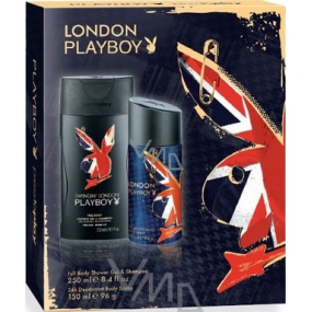 Playboy London dezodorant sprej 150 ml + sprchový gél 250 ml, kozmetická sada