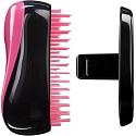 Tangle Teezer Compact Profesionálna kompaktná kefa na vlasy, Black & Pink čierno-ružový