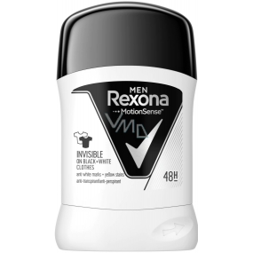 Rexona Men Invisible On Black + White Clothes antiperspirant dezodorant stick pre mužov 50 ml