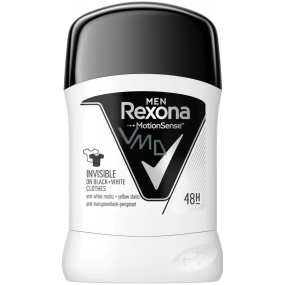 Rexona Men Invisible On Black + White Clothes antiperspirant deodorant stick pre mužov 50 ml