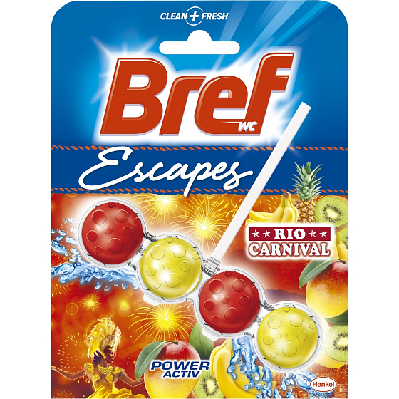 Bref Escapes Power Aktiv 4 Formula Rio Carnival Golden Tropics WC blok 50 g