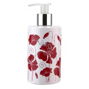Vivian Gray Flowers Red Poppies luxusné tekuté mydlo s dávkovačom 250 ml