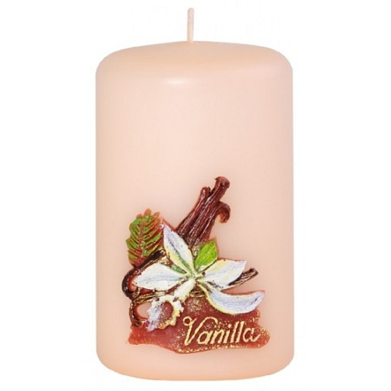 Candles Vanilka vonná sviečka valec 50 x 80 mm