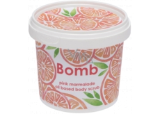 Bomb Cosmetics Ružová marmeláda Prírodné sprchový telový peeling 365 ml
