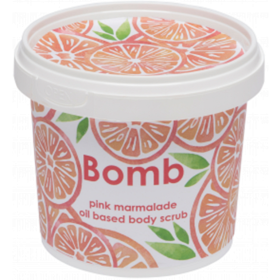 Bomb Cosmetics Ružová marmeláda Prírodný sprchový telový peeling 365 ml