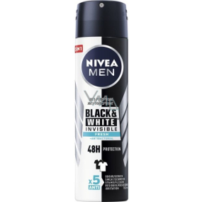 Nivea Men Invisible Black & White Fresh antiperspirant dezodorant sprej 150 ml