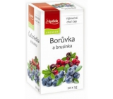 Apotheke Natur Čučoriedka a brusnica ovocný čaj 20 x 2 g