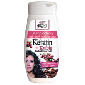 Bion Cosmetics Keratín & Kofeín bezoplachový krémový kondicionér pre všetky typy vlasov 260 ml