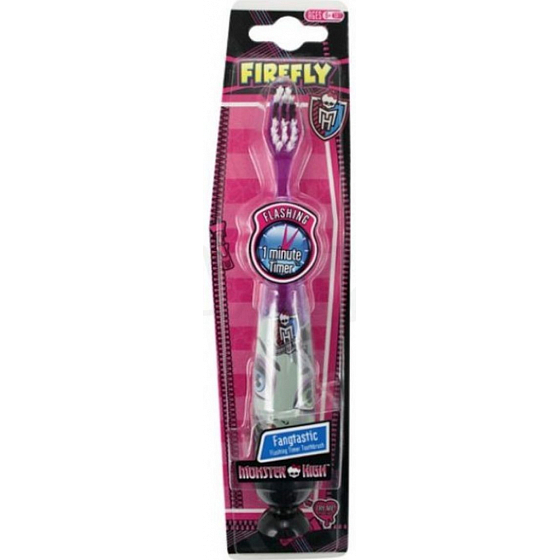 Mattel Monster High blikajúce mäkká zubná kefka pre deti s časovačom 1 minúty