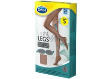 Scholl Light Legs Kompresný pančuchové nohavice S hnedé 20 deň pomáhajú zabraňovať pocitu únavy nôh a znižujú pocit ťažkých nôh