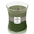 WoodWick Trilogy Mountain Trail - Horská stezka vonná sviečka s dreveným knôtom a viečkom sklo stredná 275 g