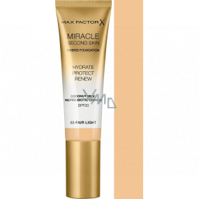 Max Factor Miracle Second Skin Hybrid Foundation make-up 02 Fair Light 30 ml