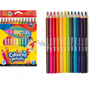 Colorino Pastelky Jumbo, trojhranné 12 farieb