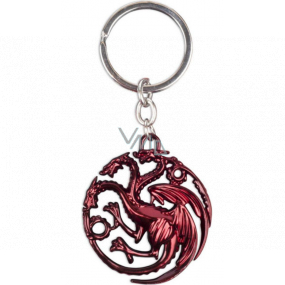 Epee Merch Hra o Tróny Game of Thrones - Targaryen Kľúčenka kovová 4,5 x 6 cm