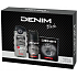 Denim Black voda po holení 100 ml + deodorant sprej 150 ml + sprchový gél 250 ml, kozmetická sada pre mužov