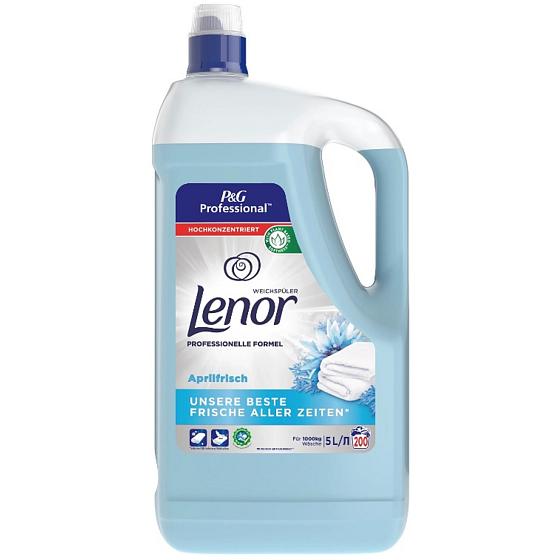 Lenor Professional Spring Breeze vôňa jarných kvetov, pačuli a cédru zmäkčovač tkanín 200 dávok 5 l