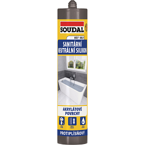 Soudal sanitárny silikón neutrálny, biely, 280 ml