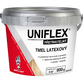 Uniflex latexový tmel na sadrokartón, zdivo a drevo, 800 g Uniflex latexový tmel na sadrokartón, zdivo a drevo, 800 g
